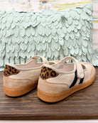 Corkys Calm Down Flat in Sand/Leopard