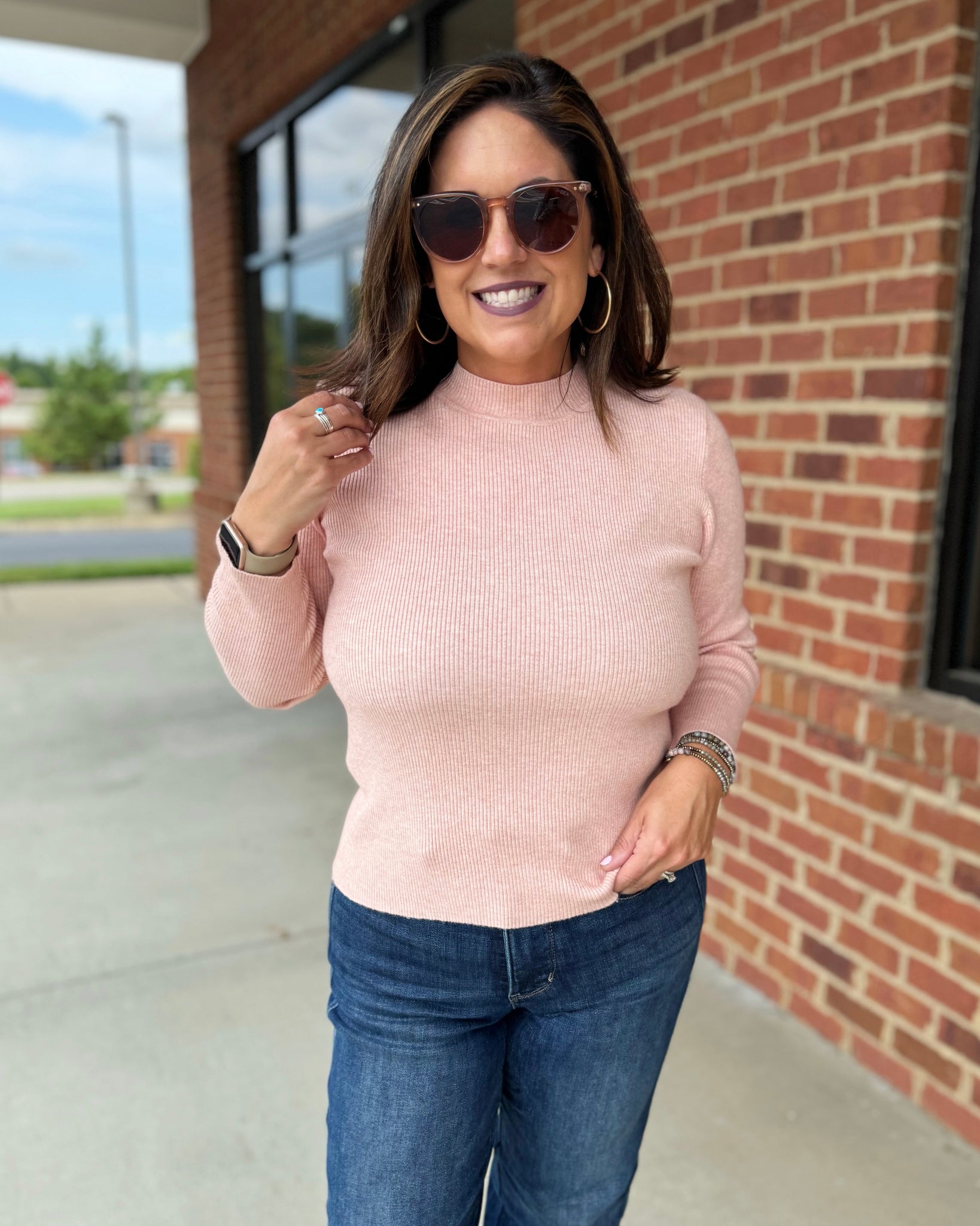 Pepper Sweater in Mauve FINAL SALE