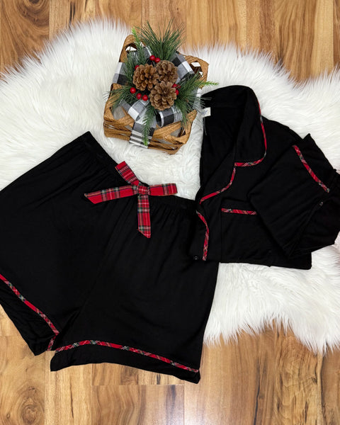 Courtney Pajama Set in Black