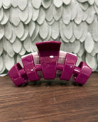 TELETIES Classic Hair Clip in Mulberry
