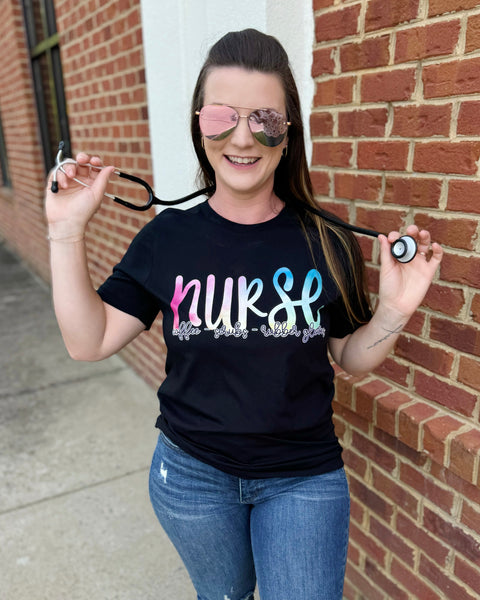 NURSE REG/CURVY Ombre Tee