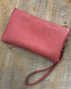 Riley Crossbody/Wristlet in Terracotta