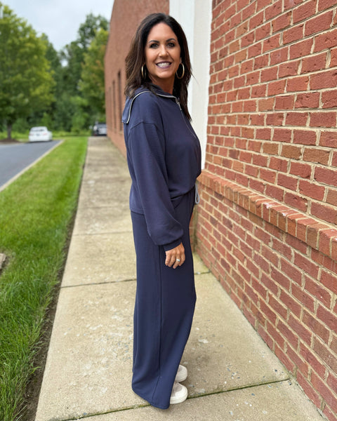 Samantha Lounge Pants in Navy FINAL SALE