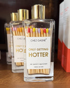only getting hotter birthday glass bottle of 40 safety matches.