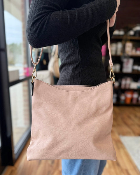 Emma Crossbody Bag in Light Pink