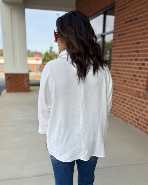 Anya Collard Blouse in Off White