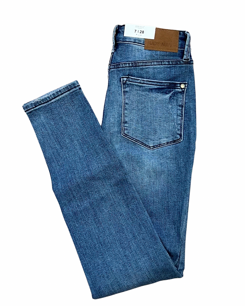 Judy Blue REG CURVY Tummy Control Vintage Skinny Jeans FINAL SALE