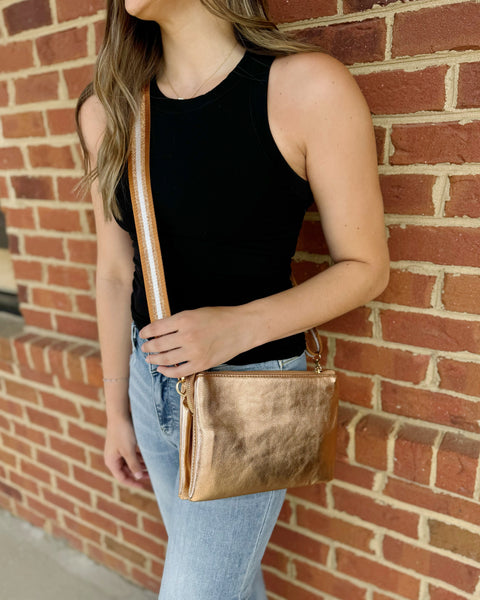 Izzy Crossbody in Penny w/ Guitar Strap