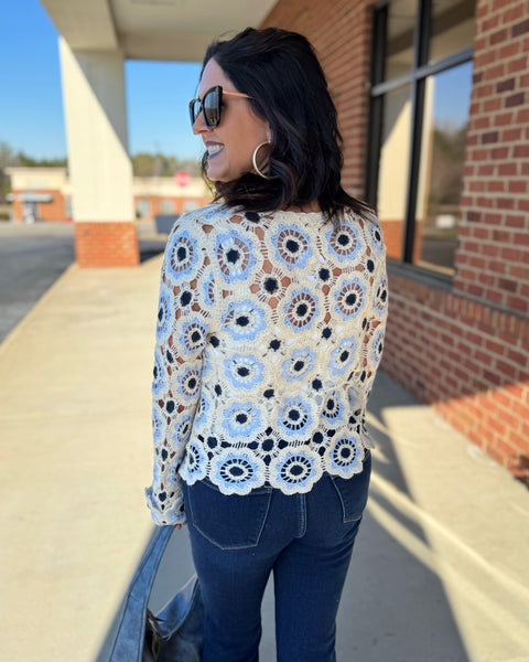 Ruth Floral Crochet Top