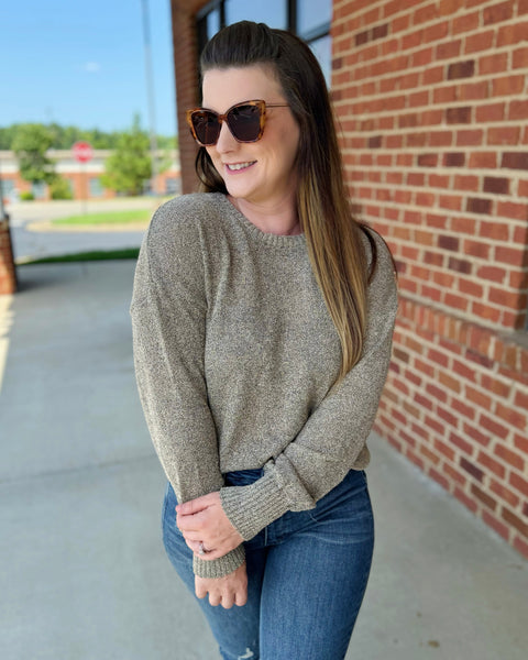 Ollie Soft Sweater in Taupe