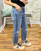Judy Blue Billie Distressed Boyfriend Jeans.