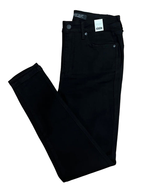 Judy Blue Tummy Control Reg/Curvy Skinny Jeans in Black