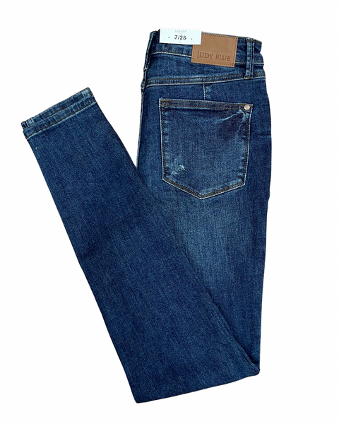 Judy Blue REG/CURVY Tummy Control Dark Skinny Jeans FINAL SALE