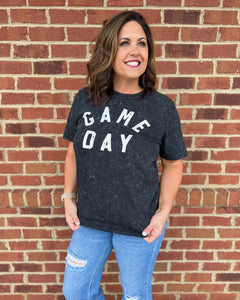 Game Day Mineral Tee in Black