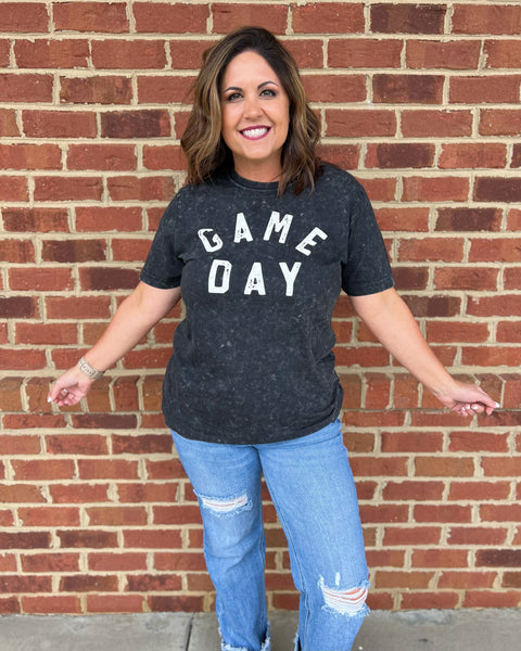 Game Day Mineral Tee in Black