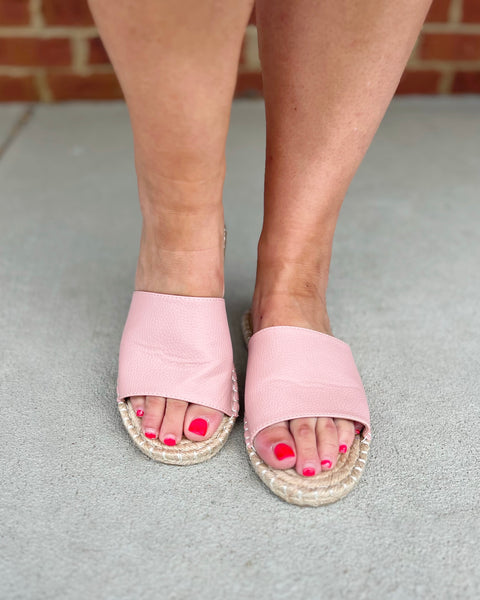 The Vacation Sandal in Blush FINAL SALE