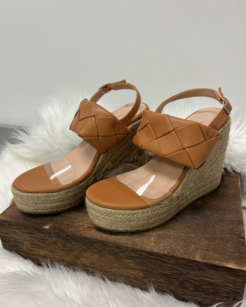 Ernest Braided Tan Wedges FINAL SALE Madi Savvy Boutique Women s