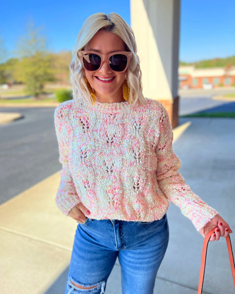 Sophia Pullover Sweater in Blush FINAL SALE