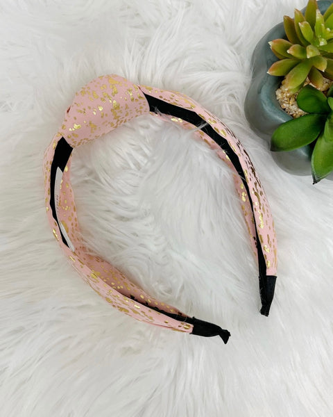 Pink & Gold Headband