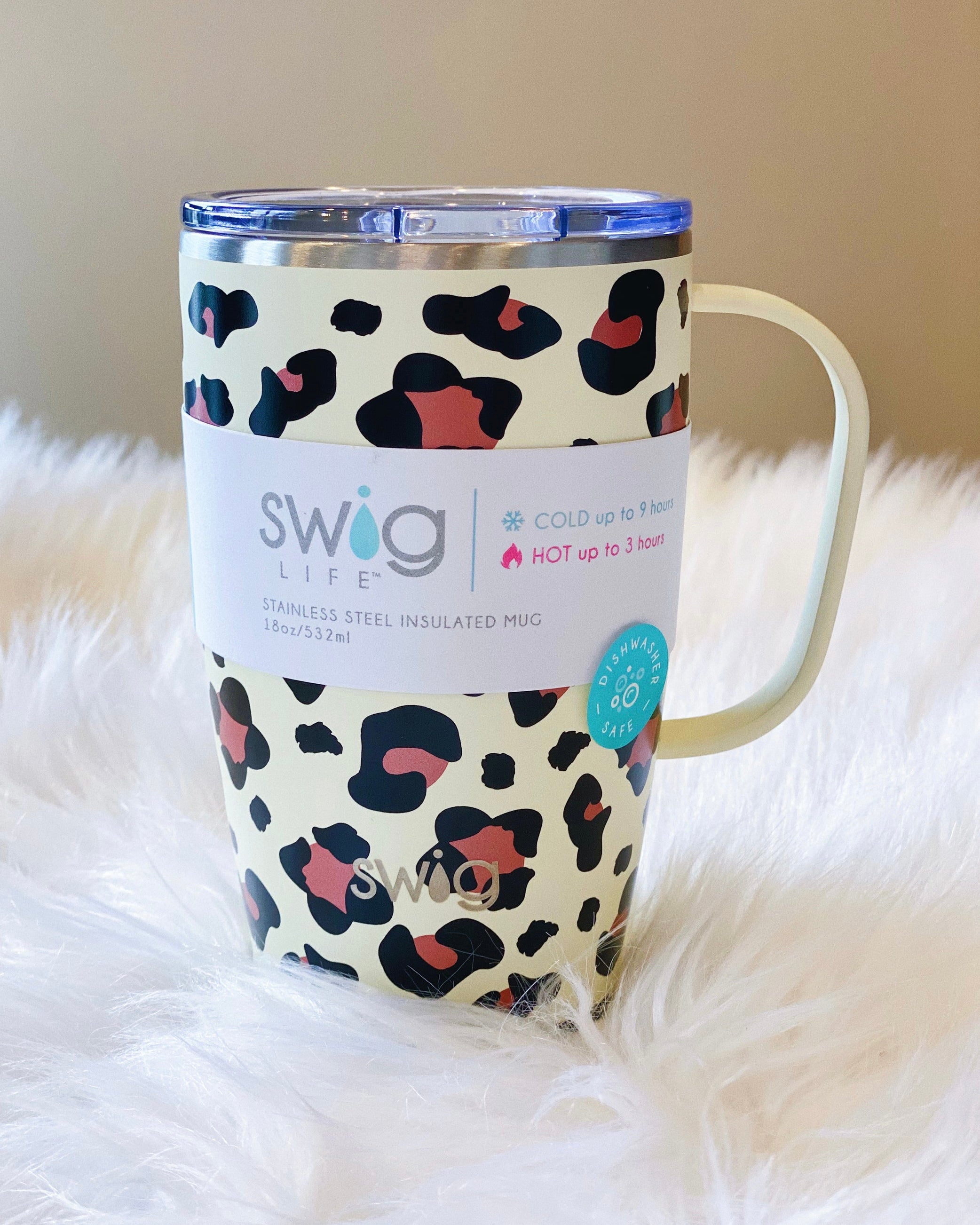 Swig 18oz Mug in Luxy Leopard FINAL SALE - Madi Savvy Boutique