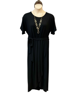 Donna Curvy Tulip Dress in Black FINAL SALE