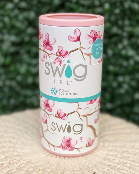 Swig Cherry Blossom Skinny Can Cooler FINAL SALE