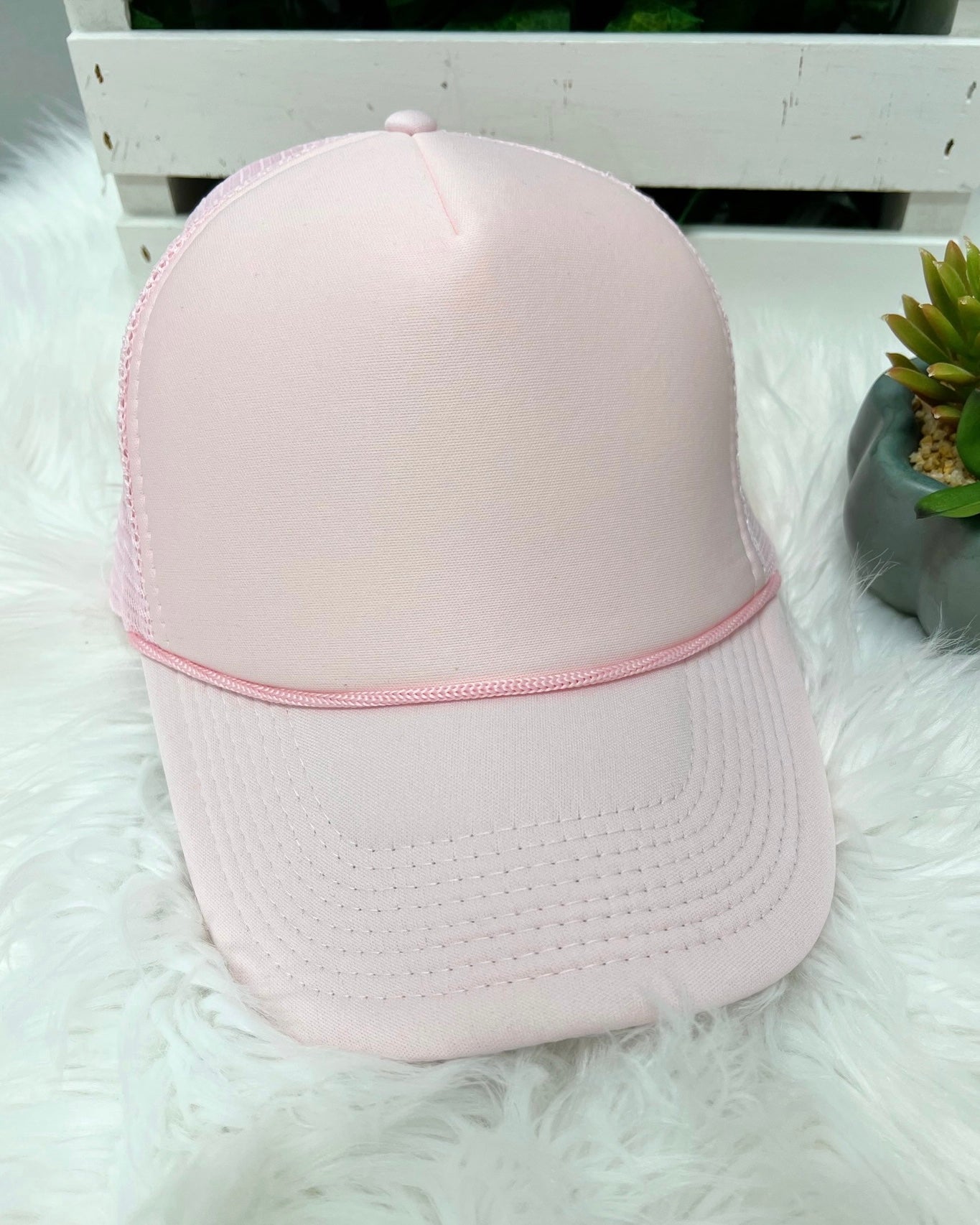 Classic Foam Trucker Hat in Pink
