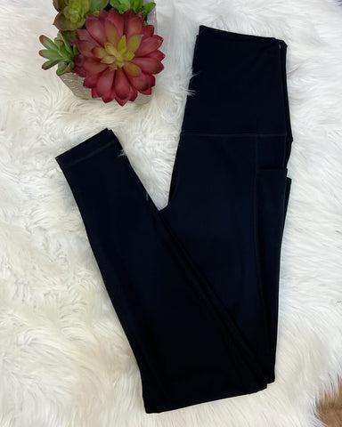 Comfort REG/CURVY Leggings with Pockets in Black
