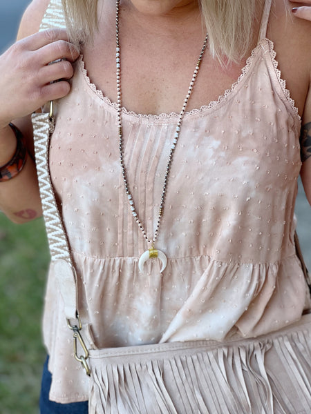 Moonshine Necklace in Cream FINAL SALE