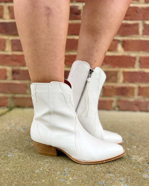 Ramsey Boot in White FINAL SALE