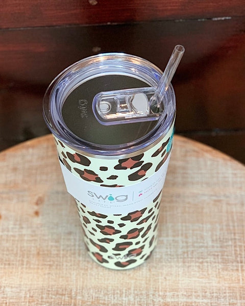 Swig 32oz. Tumbler in Luxy Leopard FINAL SALE