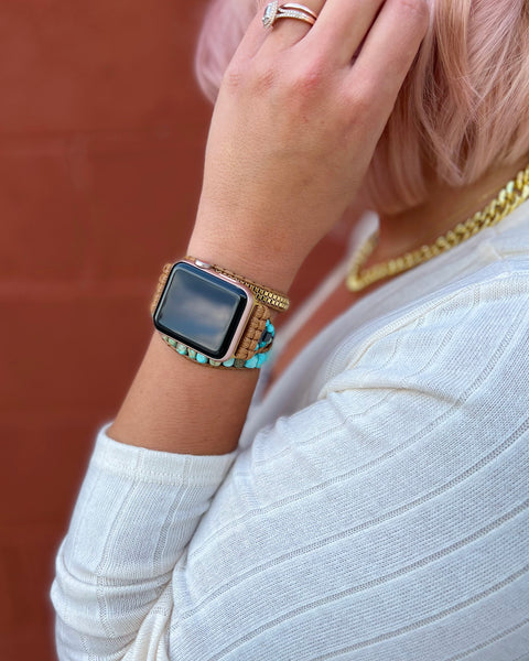Turquoise Howlite Apple Watch Band FINAL SALE