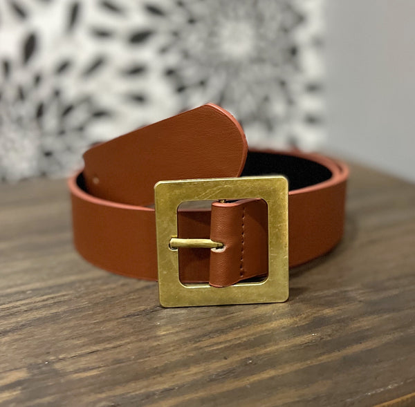 Brown Leather Belt FINAL SALE