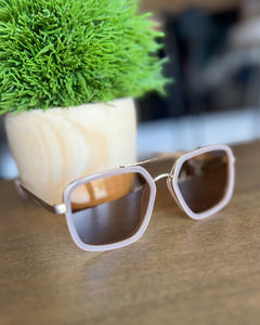 I-SEA Cruz Sunglasses in Oatmeal/Brown