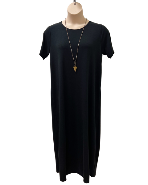 Talia Curvy Maxi Dress in Black